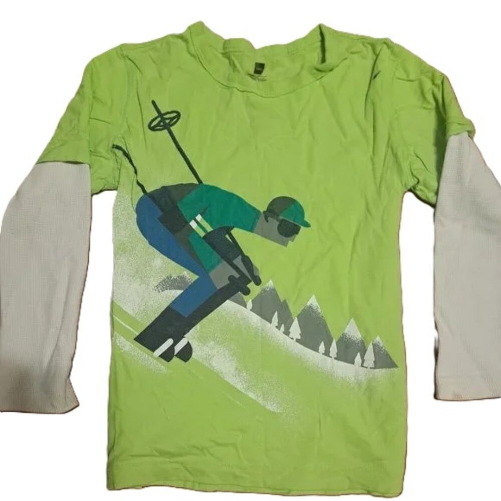 Tea Collection two-layered long sleeved graphic tee boy